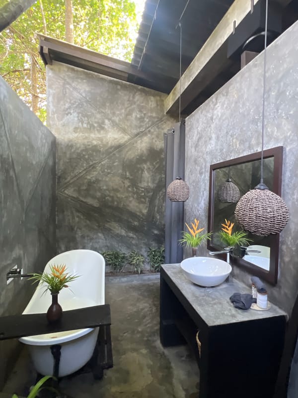 Bathroom facilities documented in Peleana, Sri Lanka