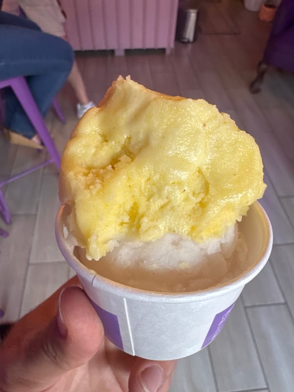 Ice cream shop moments documented in Cholula, Mexico