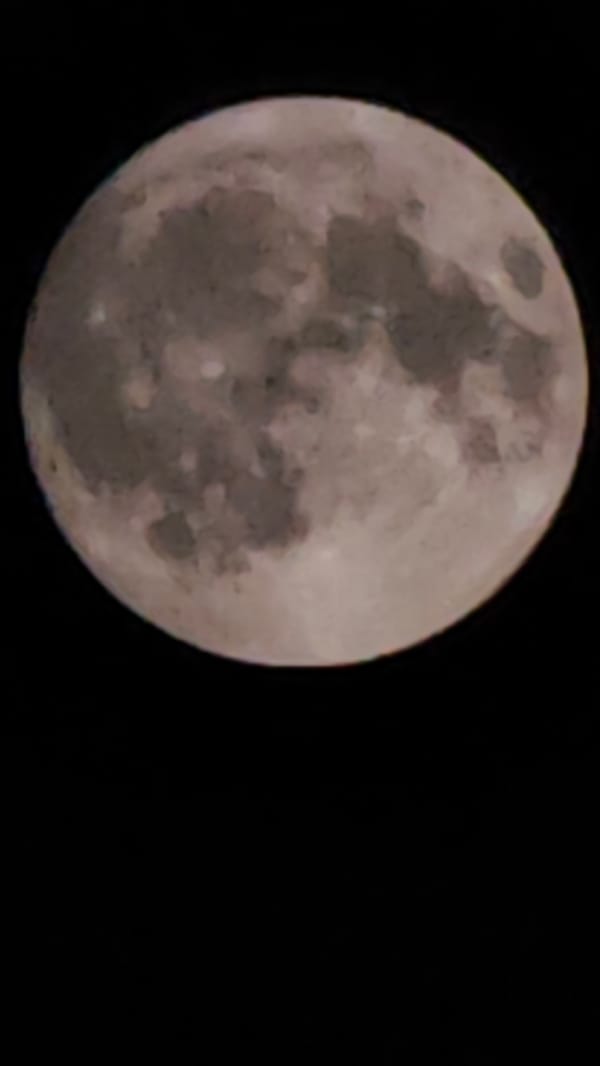 Full moon photographed in detail over Sofia