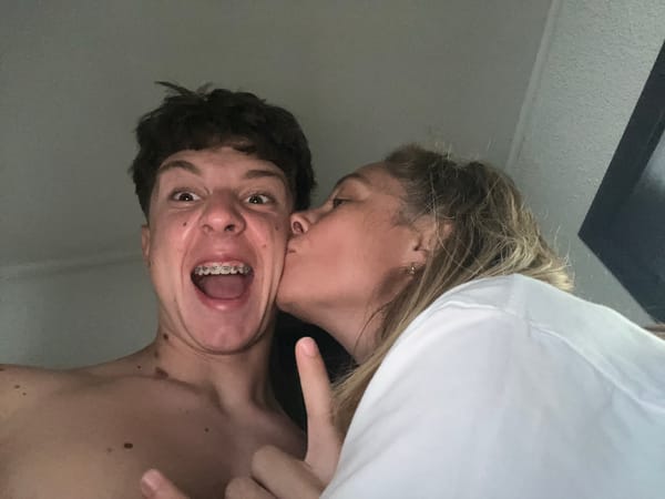 Casual indoor selfie session, lots of goofy close-ups