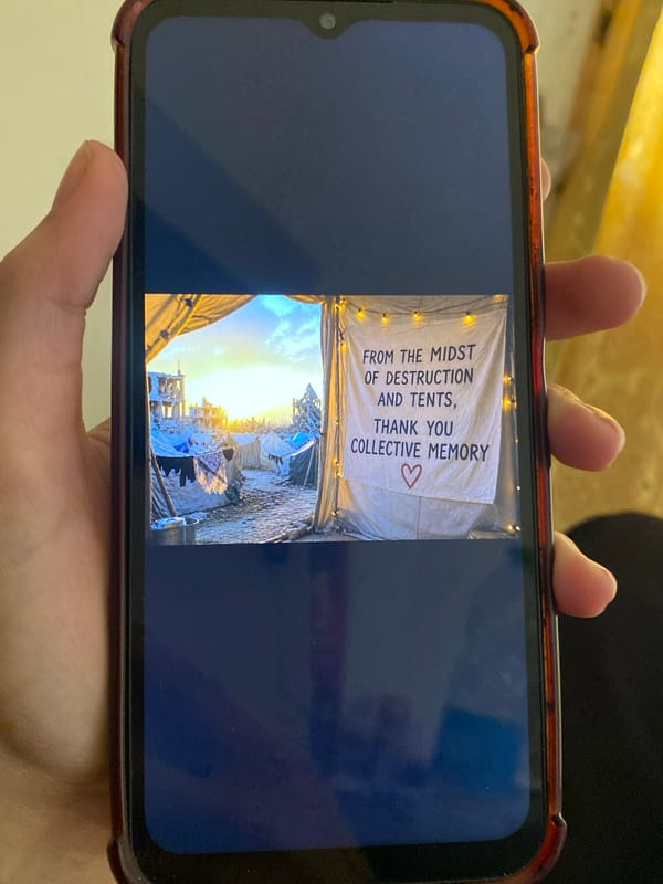 Person views rotated photo on smartphone in Larnaca