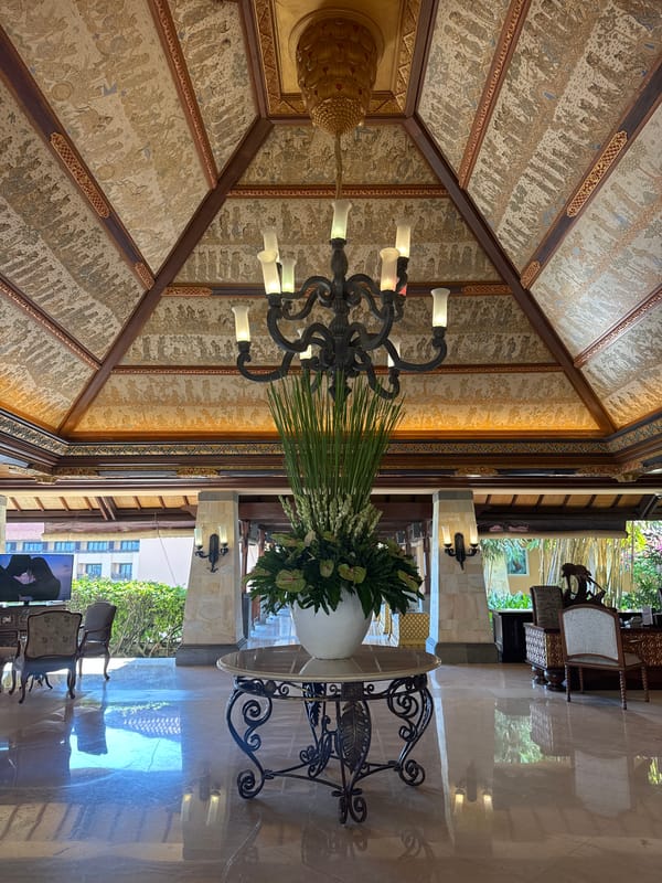 Late-night documentation of resort venue in Kuta Selatan, Indonesia