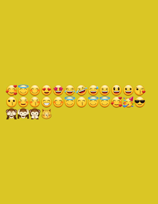 Emoji collections documented in Gwagwada, Nigeria morning display