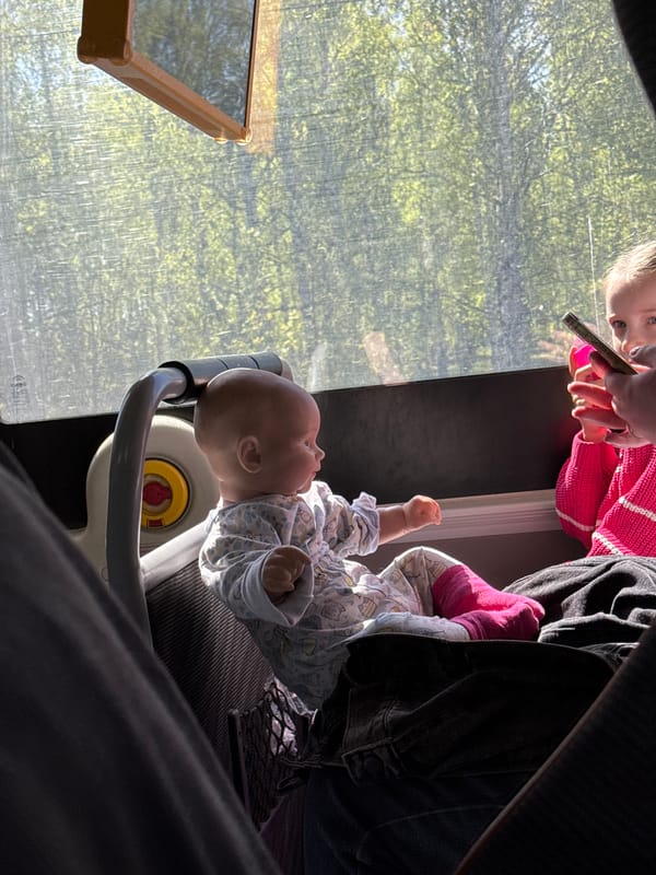 Family captures baby photos during car trip in Russia
