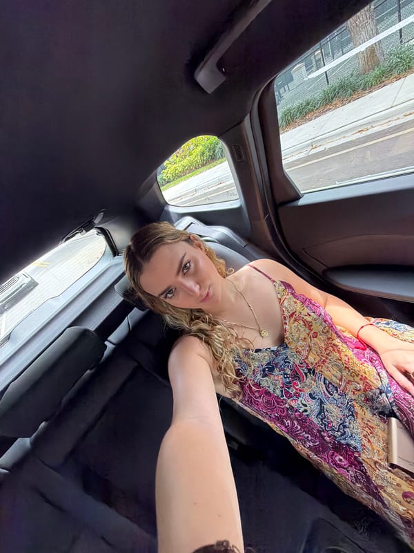 Woman in floral dress spotted in vehicle Key Biscayne