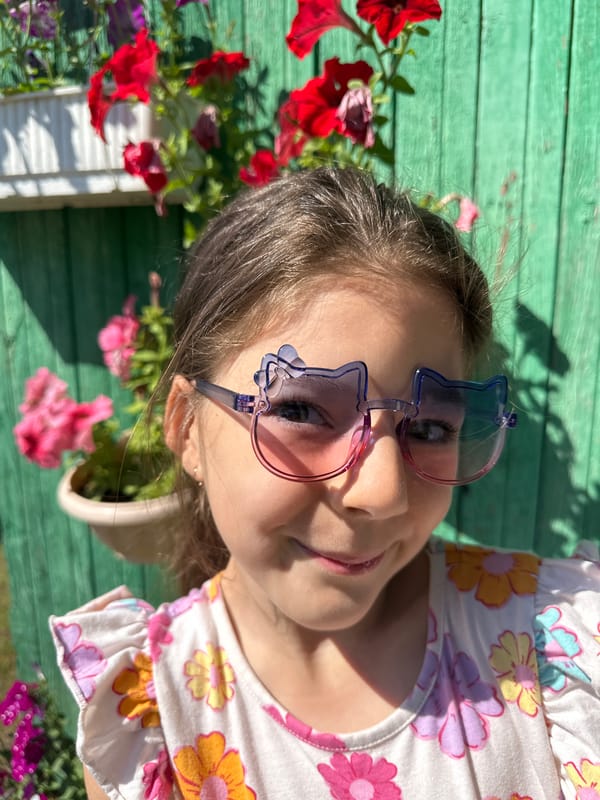 Summer garden life in a small Russian town