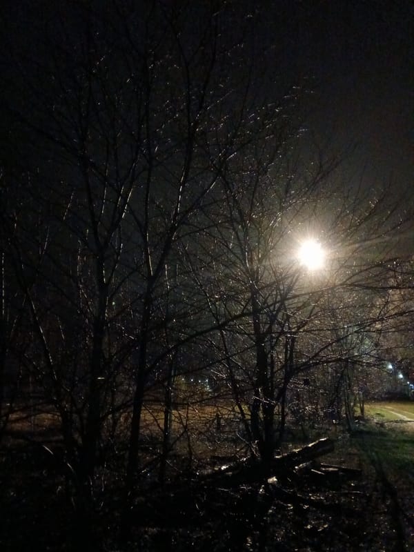 Night documentation walk through Andreyevo Russia village scenes
