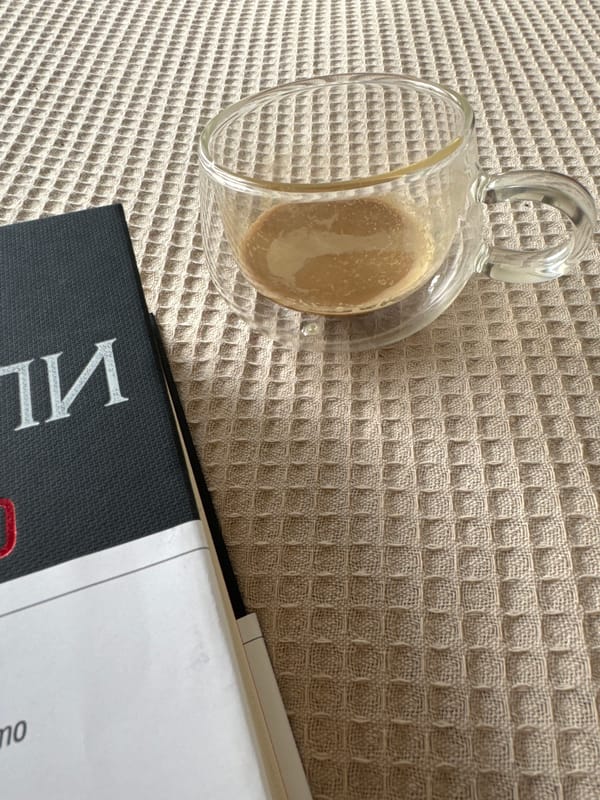 Coffee break with book observed in Sofia