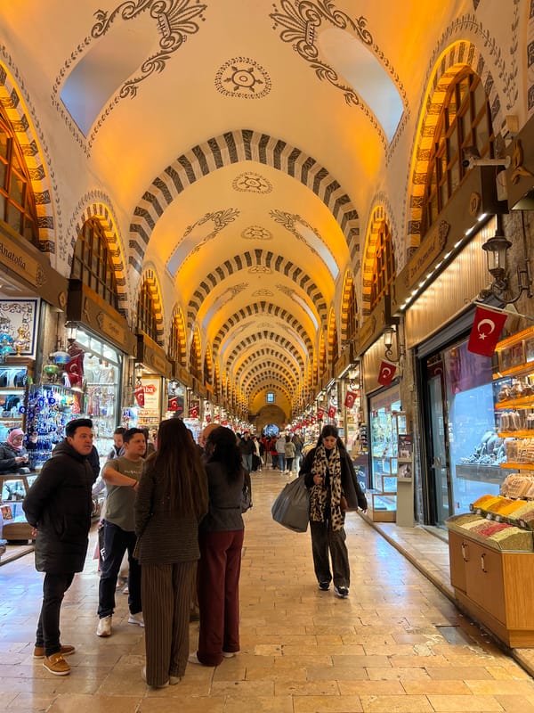 Everyday moment captured inside Istanbul's historic Spice Bazaar