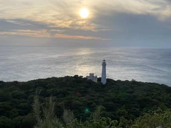 Lighthouse hill and construction work, Đà Nẵng coast