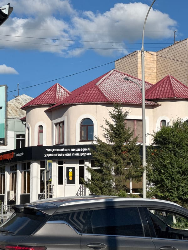 Street scenes and park life in central Kokshetau, Kazakhstan