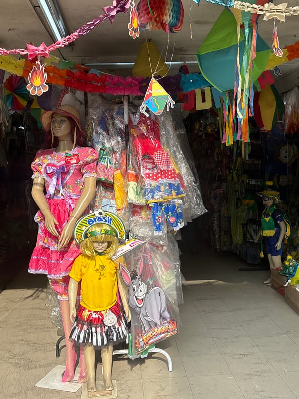 São Paulo streets dressed up for Festa Junina season