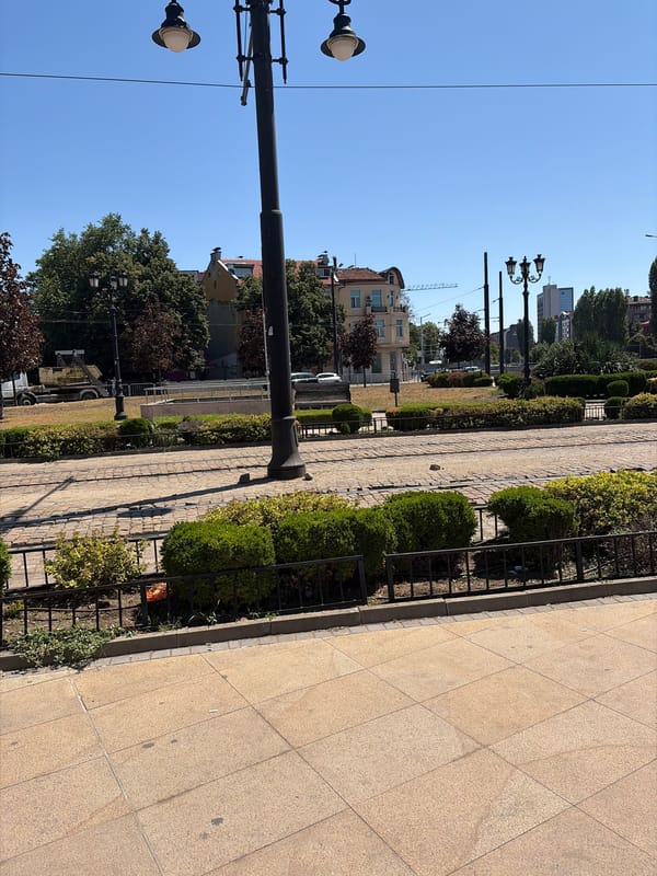 Summer morning tour through central Sofia's streets and landmarks