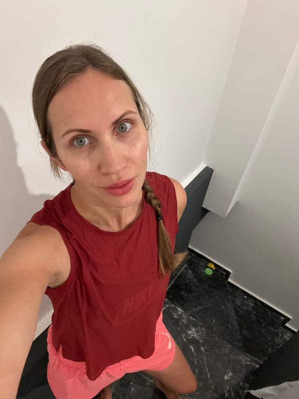 Stairwell selfie in Fethiye, Turkey.