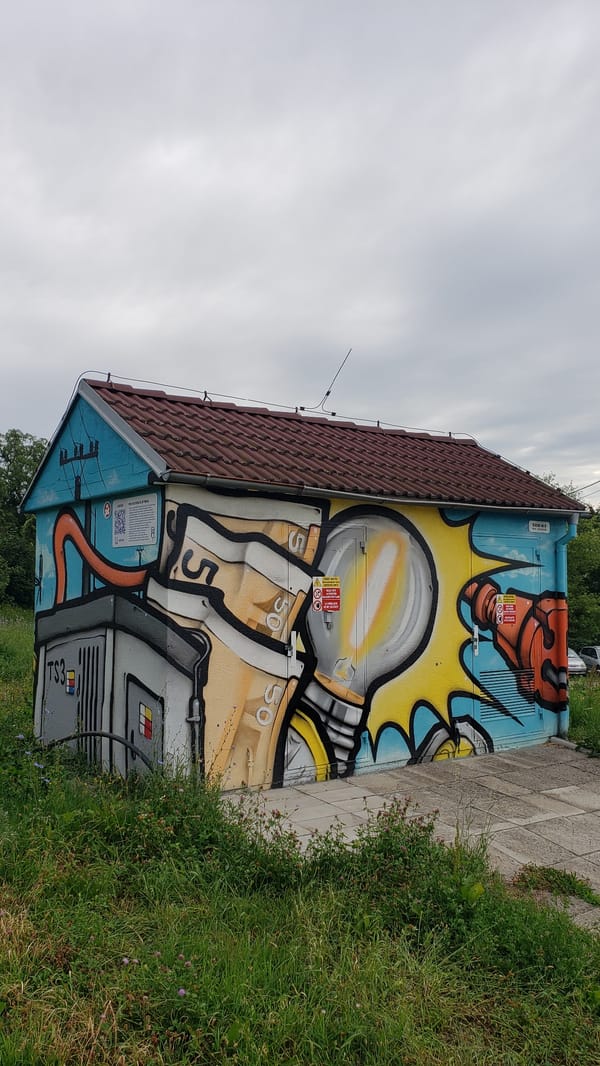 Street-level tour of Prešov's infrastructure, graffiti, and greenery
