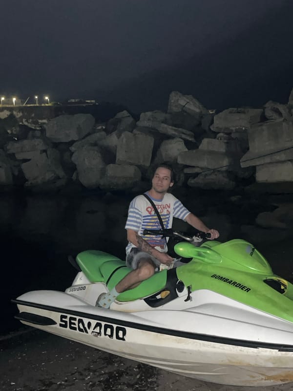 Summer night on the Lozenets seafront, Bulgaria