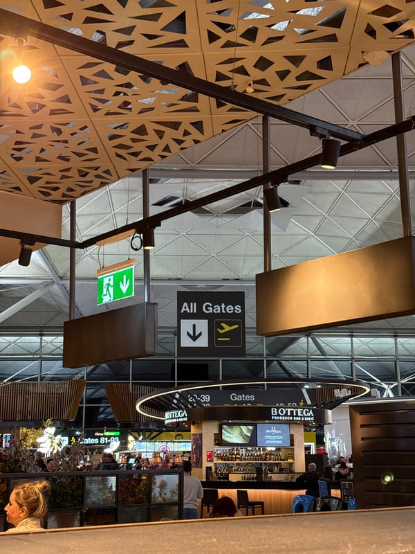 Early morning documentation of airport terminal and bakery in Uttlesford