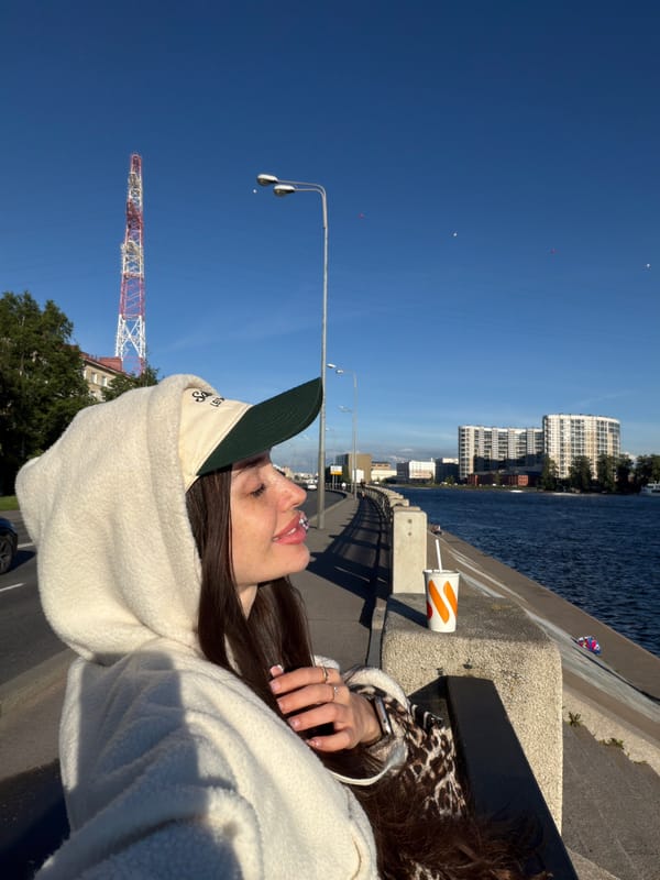 Woman observed near waterfront apartment complex in Shushary, Russia