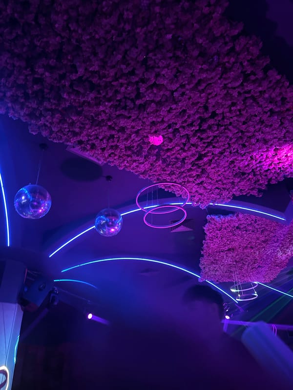 Nightclub scene captured in Sliven, Bulgaria early Saturday morning
