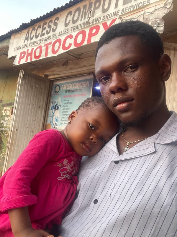 Father-child moments and basketball play documented in Jos