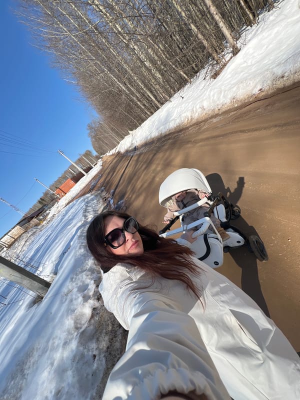 Woman documents medical facility visit with selfies in Noviy