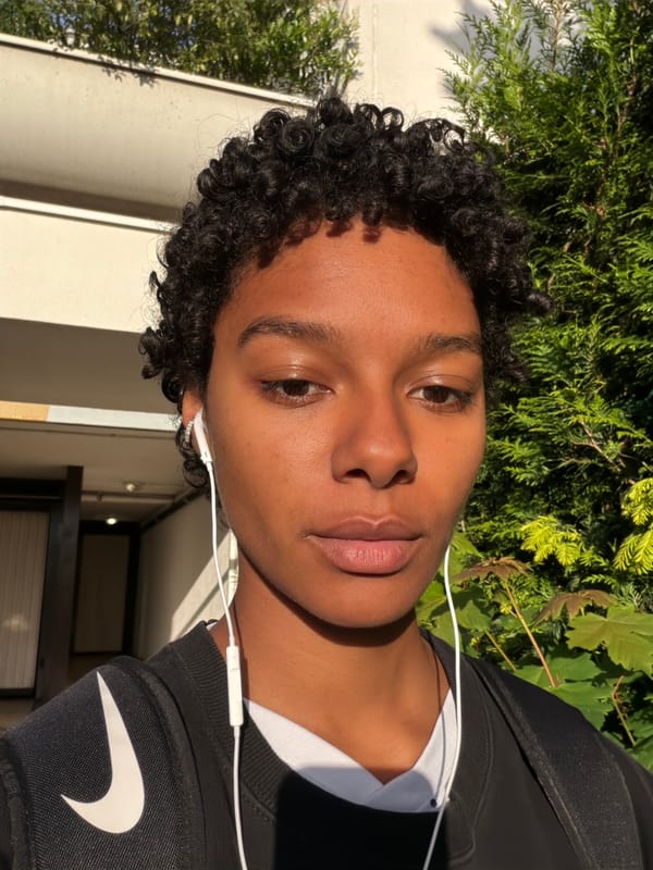 Portrait captured of person in Nike shirt in Champs-sur-Marne
