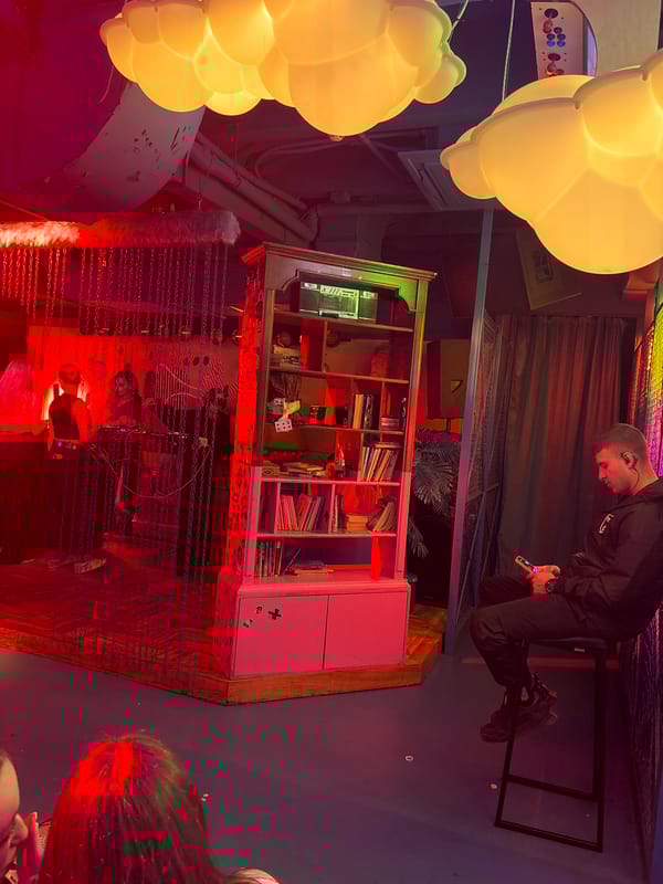 Man spotted sitting in themed entertainment venue