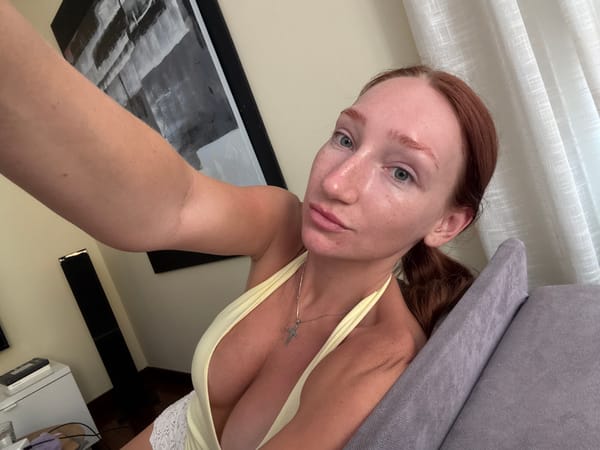 Person takes selfie indoors in Las Palmas, Spain