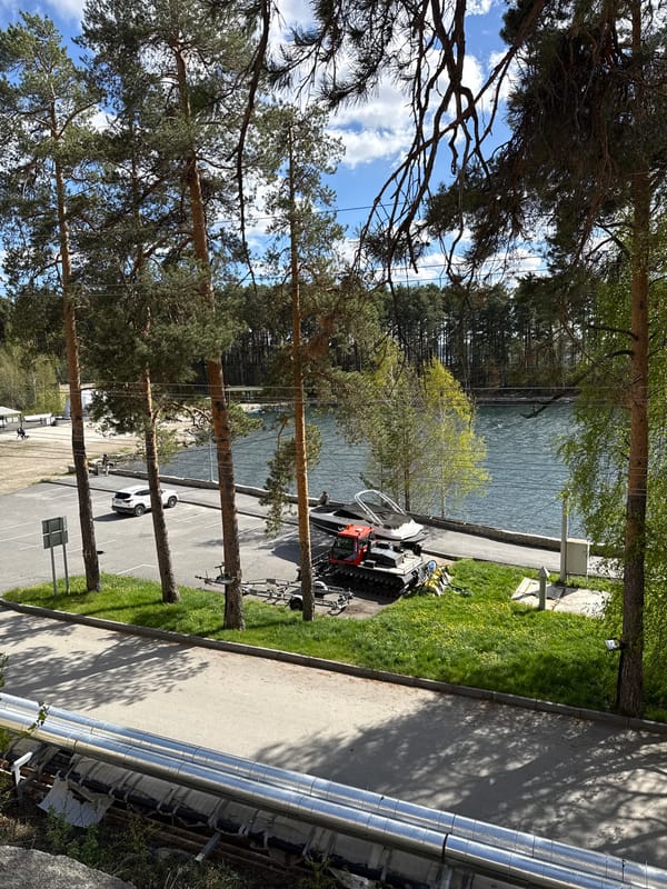 Visitor documents scenic Lake Turgoyak pine forests in Russia
