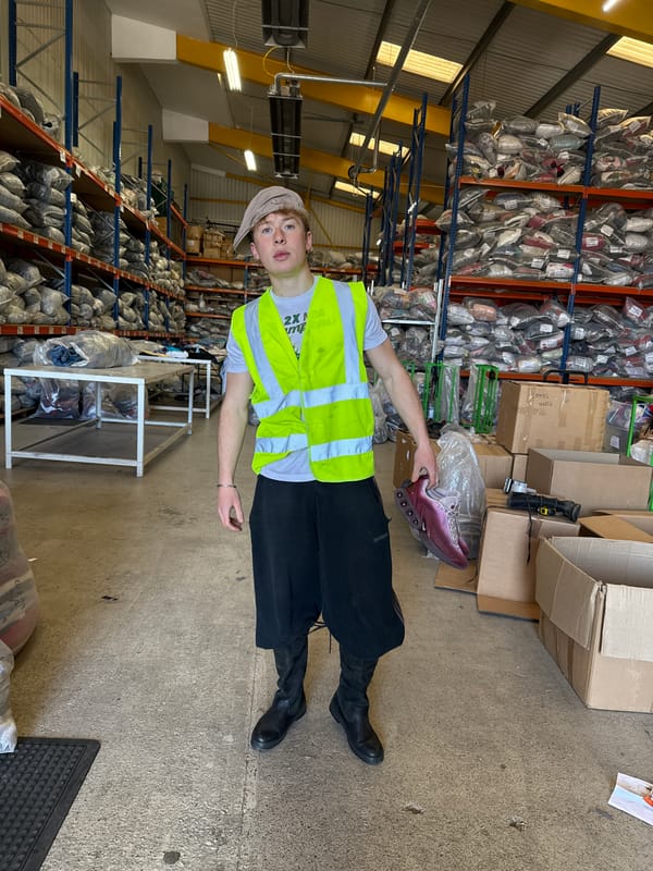 Young man spotted in Cardiff warehouse facility