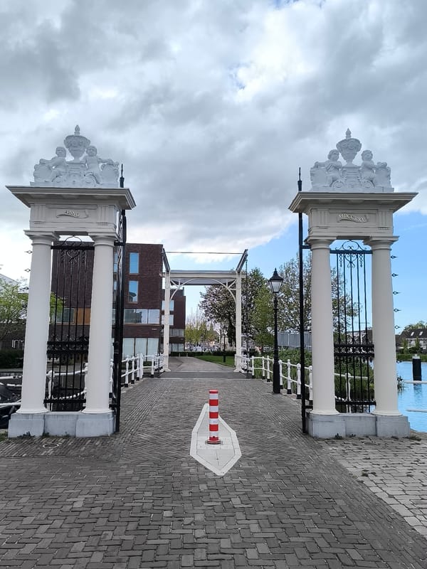 Casual canal walk documented in Alkmaar, Netherlands