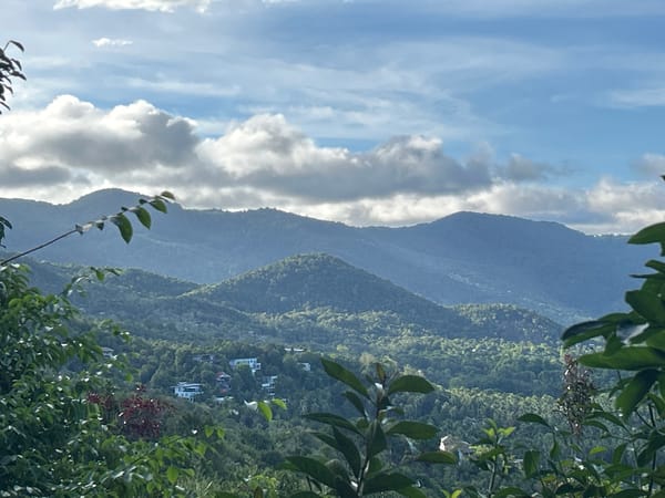Witness documents peaceful dawn views from Koh Phangan hills