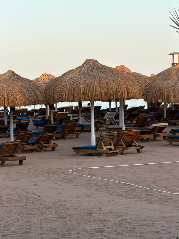Late afternoon on Sharm El Sheikh's tourist strip