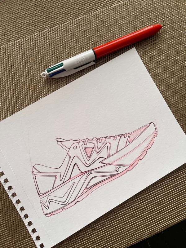 Morning glimpses: artistic sketching and peaceful dog nap