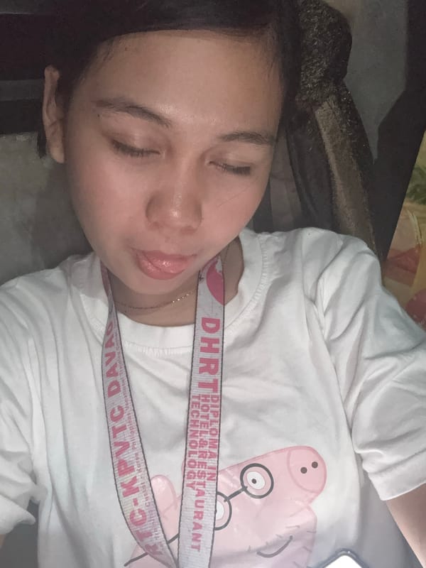 Casual selfie session at a cluttered Davao City home