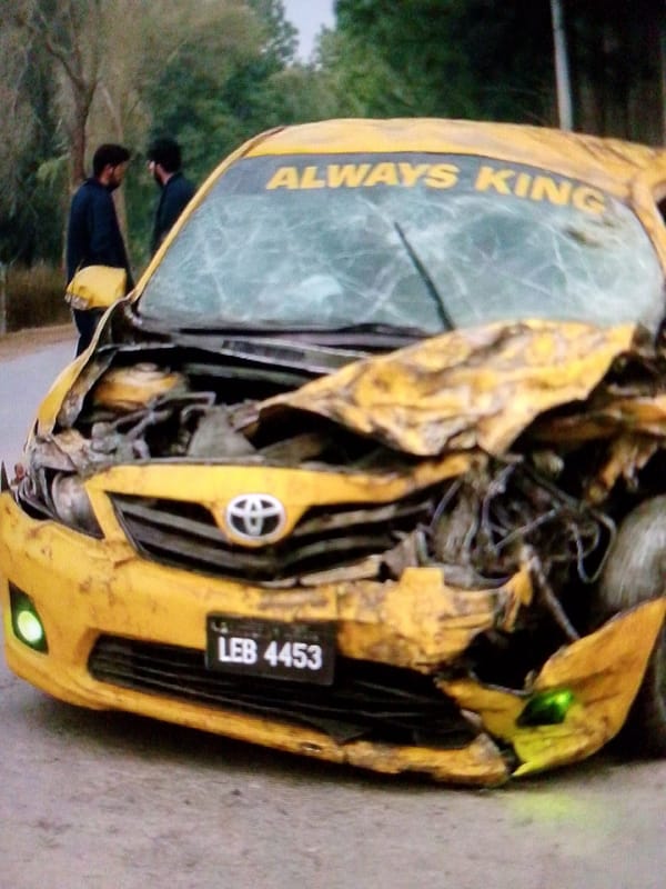 Multiple vehicle accidents reported in Karamsar, Pakistan morning