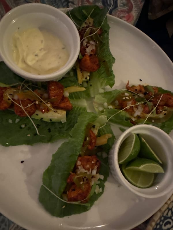 Late-night dining experience documented at LALA restaurant in Miraflores
