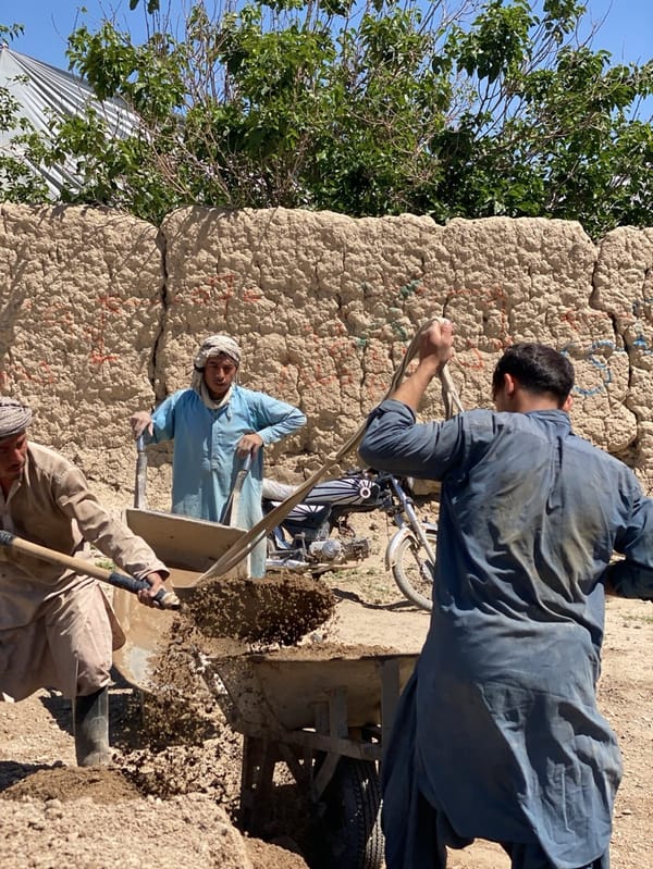 Construction Work Continues at Kandahar Building Site