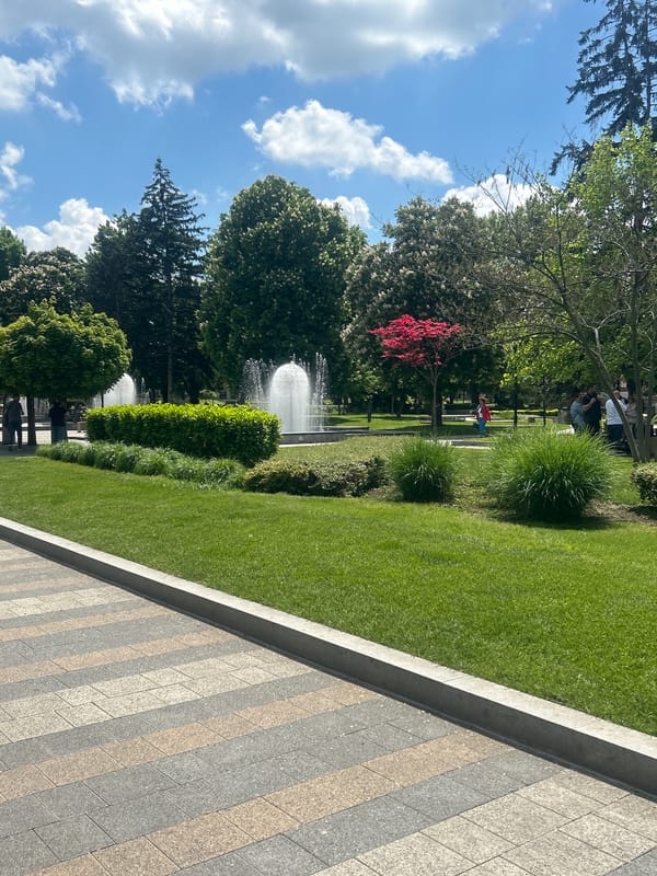 Morning walk through central Pleven captures monuments and Red Bull event
