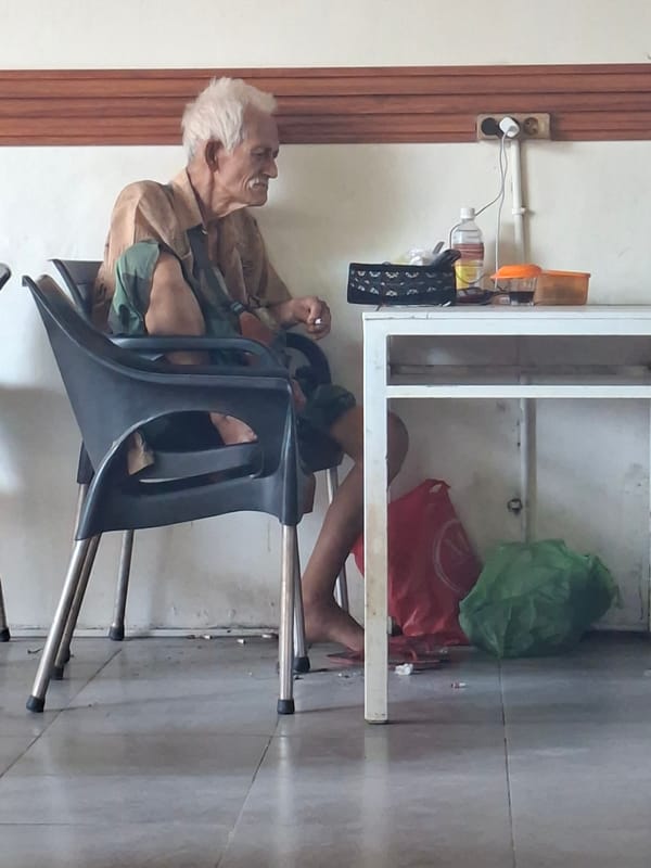 Morning cafe life documented in Lhokseumawe, Indonesia