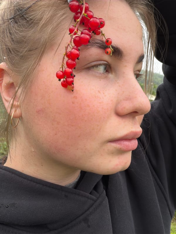 Summer berry picking and garden portraits in Уральское, Russia
