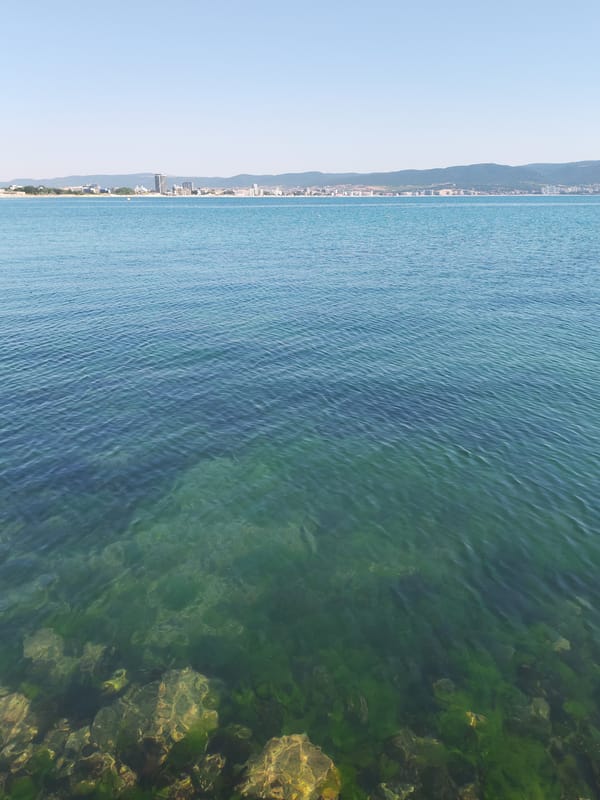 Calm morning along the Nesebar waterfront, Black Sea