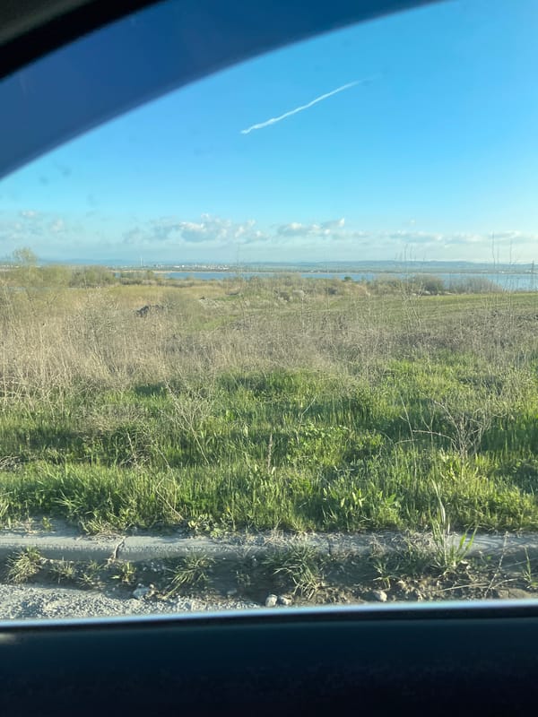 Morning vehicle journey documented near Burgas lake, Bulgaria