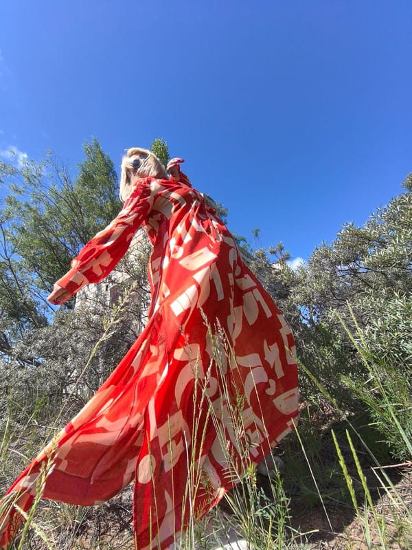 Woman photographs herself around historic Noviy, Russia locations