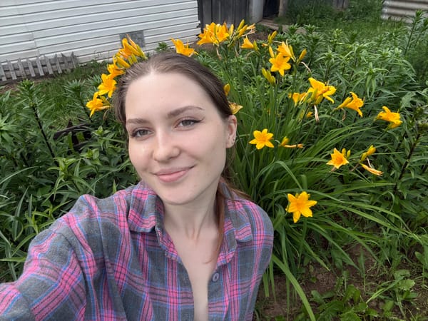 Exploring a summer garden in Kumyony, Russia