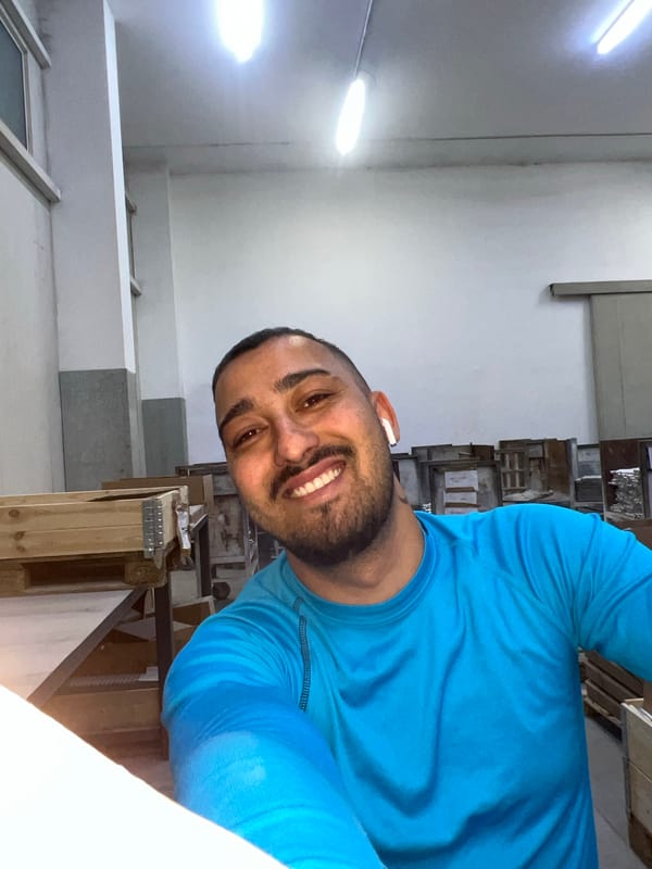 Man takes selfies at industrial location in Sevlievo