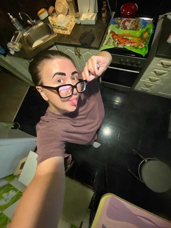 Casual selfie session at home in Chaikovsky, Russia