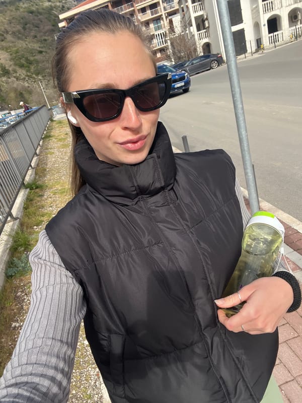 Woman takes selfie in Rafailovići, Montenegro