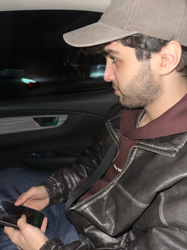 Man with phone observed in car in Yerevan