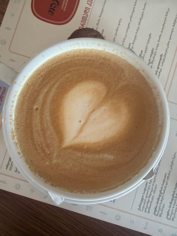 Morning coffee and airport scenes captured in Zeda Bashi